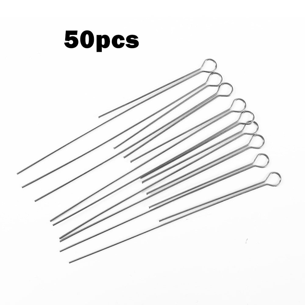 50 Pcs/Pack Leurres DIY Fils d'Acier à Paillettes Rotatifs Spinner Fil Appâts de Pêche