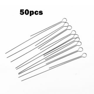 50pcs Spinnerbait Shafts Stainless Steel Spinner Lure Making Supplies  Spinnerbait Wires For Bass Fishing Accessories