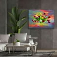 thumbnail image 5 of Epic Graffiti 'Colorful Flowers 2' by Ata Alishahi, Giclee Canvas Wall Art, 54"x40", 5 of 8