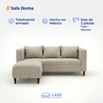 thumbnail image 2 of LASE Muebles Sala Roma Sofá con Otomán Adaptable con Cojines Oxford, 2 of 6