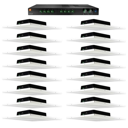 JBL Amplifier+16 Rockville Office/Restaurant/Bar/Cafe Drop Ceiling Tile Speakers