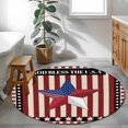 3ft Round Rug Independence Day Area Rugs for Living Room Bedroom ...