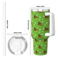 thumbnail image 4 of Fotbe dogs on a green background Pattern 40oz Ice Bully With Handle And Straw Stainless Steel Vacuum Insulated Cup And 2 In 1 Straw Lid, 4 of 8