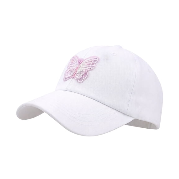 ZToonmas Kids Bow Embroidered Baseball Cap Girls Ponytail Sun Hat Breathable Adjustable Summer Outdoor Sports Cap