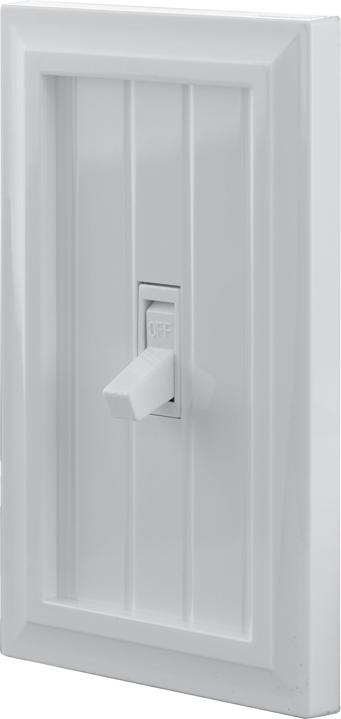 Ultra Pro Screwless Wallplate, Single Toggle, Switch Plate, White Coastal