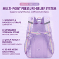thumbnail image 5 of BUTIED Cute Butterfly Backpacks Wide Clamshell Opening Bookbag with Reflective Strips & Multiple Pockets, Waterproof Durable Daypack, 5 of 9