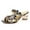 Black, variant on Women Sandals Summer Roman Sandals With Rhinestone Strappy Mid Heel Slip On Comfortable Casual Beach Shoes For Outdoor Party Wedding ,Us Size:9