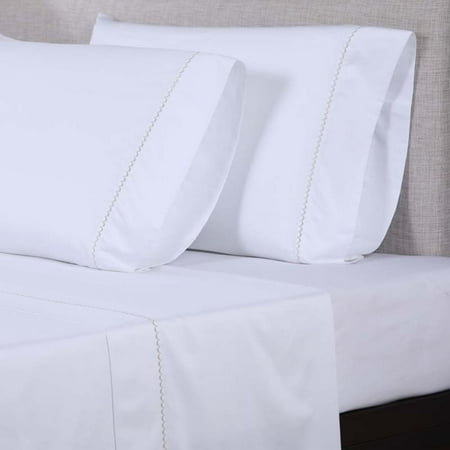 600 Thread Count Embroidered Sheet Set by Affluence