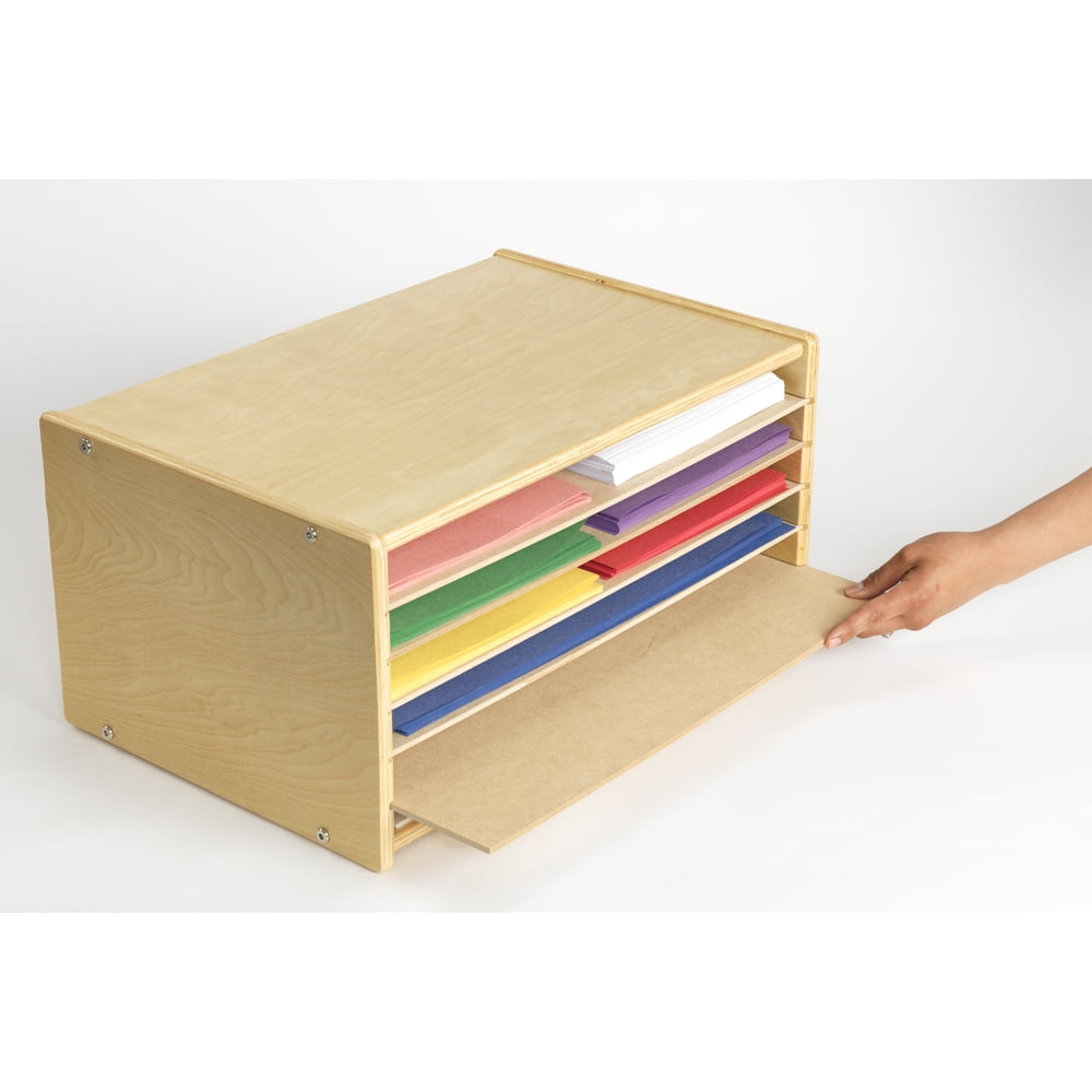Colorations Wooden Organizer for Paper Storage