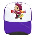 thumbnail image 1 of Masha and The Bear gorra de béisbol para mujer y niña, gorro de malla Kawaii, sombrero de Sol de Anime de dibujos animados, sombrero de papá de Hip Hop, gorra de camión de verano Adlut Fivean unisex, 1 of 2