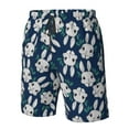 thumbnail image 5 of Naloa Cute Rabbit Men's Beach Shorts, Surfing shorts, Swim trunks, Quick Dry Swim Trunks for Surfing Beach Fun - Small, 5 of 9