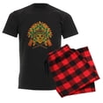 thumbnail image 6 of CafePress - Native Skull Headdress Pajamas - Men's Dark Loose Fit Cotton Pajama Set, 6 of 7