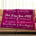 thumbnail image 2 of Christian Bible Blanket Gifts for Faith Women Christian Sympathy 50" X 60" Soft Throw Blanket Religious Gifts for Praying Women Men Inspirational Gift, 2 of 5