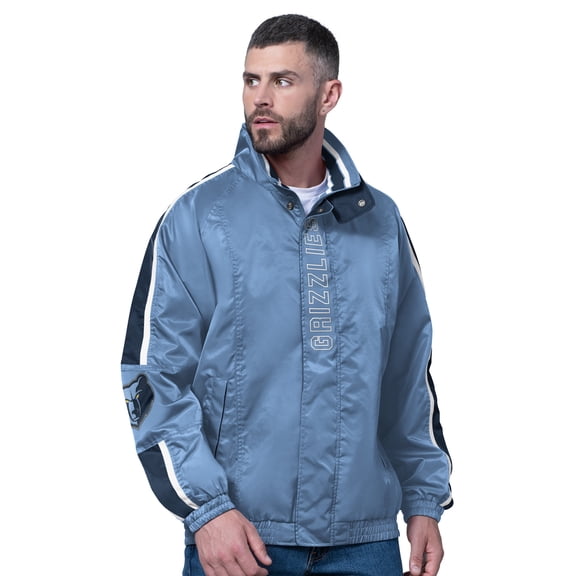 Men's Starter Blue Memphis Grizzlies Freestyle Lightweight Full-Zip Jacket