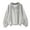Grey, variant on vigerkar Womens V Neck Oversized Sweatshirts Casual Drop Shoulder Long Sleeve Pullover Tops (Green, L)