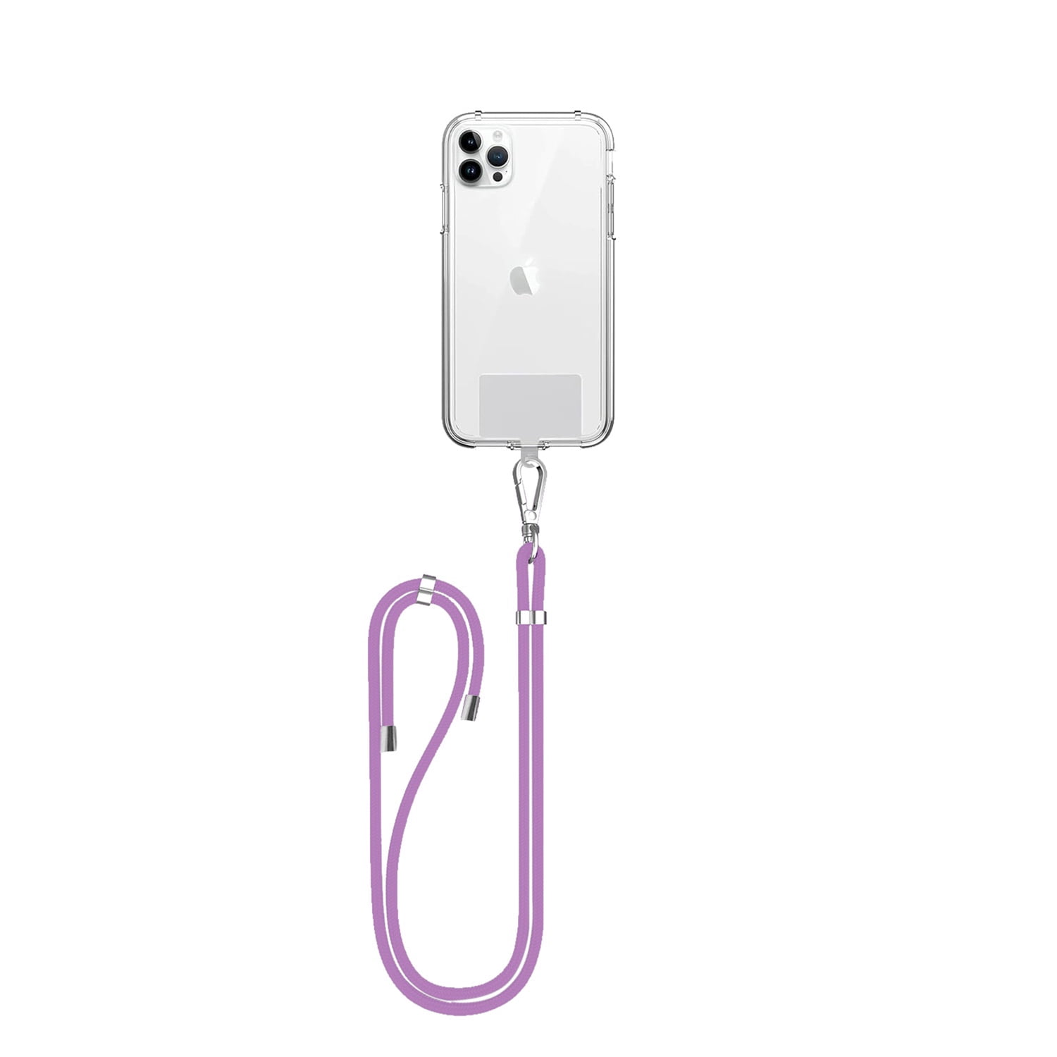 Mobile Device Strap with Secure Card Holder - Lilac