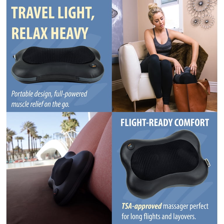 Zyllion Shiatsu Back Neck Massager with Heat for Muscle Pain