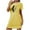 Yellow, variant on Neewe Long Nightgown for Women Short Sleeve Sleepwear Plus Size Loungewear