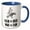 Blue/White, variant on 3drose, Atv Rain Equals Mud and Mad Equals Fun, 11oz Two-tone Black Mug