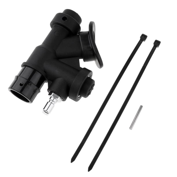 Eigraketly Inflador de potencia BCD tipo K para buceo con 1 perno y 2 bridas para cables Deportes acuáticos