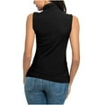 thumbnail image 7 of yillto Plus Size Sleeveless Womens Mock Turtleneck Tank Tops Stretchy Basic Layer Slim Tee Shirts, 7 of 7