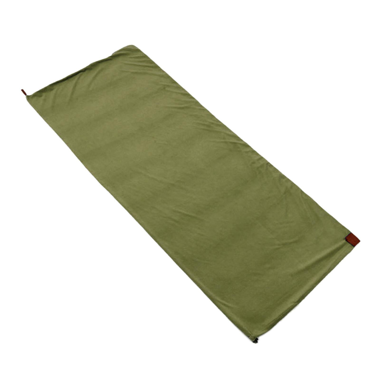 2x Camping Blanket Soft Fleece Lining Outdoor Lightweight Thermal Warm Emergency Blue Deep Green