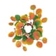 thumbnail image 3 of Decoración De Anillo De Vela De Hoja De Eucalipto Simulada Para Fiestas De Cumpleaños Resistente Naranja, 3 of 8