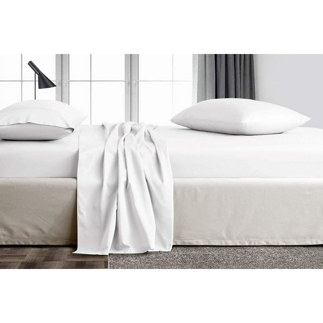 SGI bedding King Size Egyptian Cotton Bed Sheets Luxury 1000 Thread Count Sheet Set White Solid