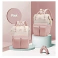 thumbnail image 5 of Lvelia Diaper Bag Backpacks for Women Large Capacity with Insulated Pockets, Baby Changing Bag for Girl Waterproof Baby Bags for Mama Maternity Travel Bag,Pink, 5 of 10