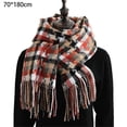 thumbnail image 2 of Bufanda de otoño e invierno para mujeres bufanda clásica Flow sugezi bufanda térmica bufanda a cuadros, 2 of 5