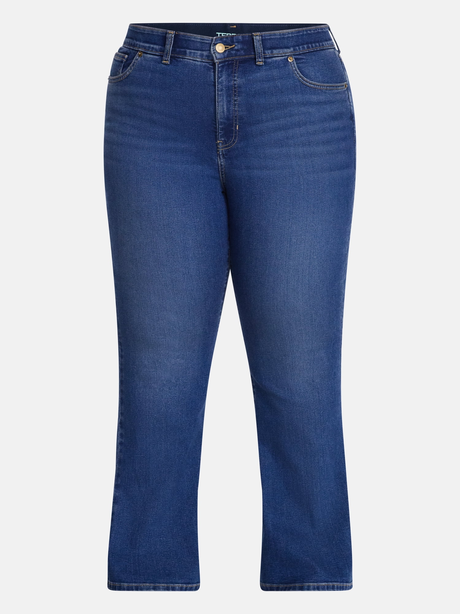 Terra & Sky Women's Plus Signature Denim Bootcut, Sizes 28W,28WL,28WS