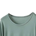 thumbnail image 4 of ylioge Womens Modal-Pajama Sets Plus Size M-5X 2 Piece Loungewear Outfits Ladies Casual Solid Color Long Sleeve Tops and Pants Homewear Yoga Pajamas, 4 of 5