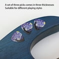 thumbnail image 6 of 3PCS Guitar Picks Assorted Thickness Plectrums Replacement Pick for Electric Bass Acoustic Guitar, 6 of 10