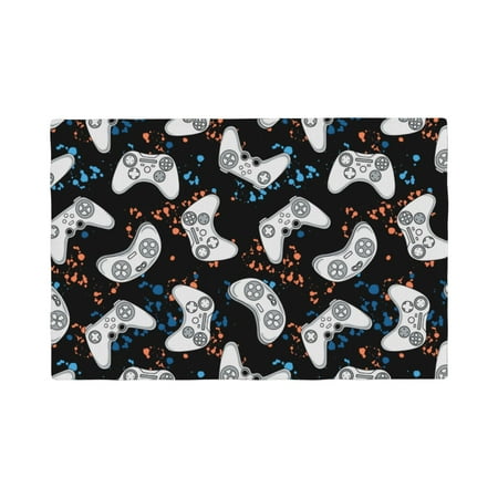 

Placemats Set of 4 Game Heat Resistant Non - Slip Place mats Waterproof table mat for Kitchen Dining-4片装