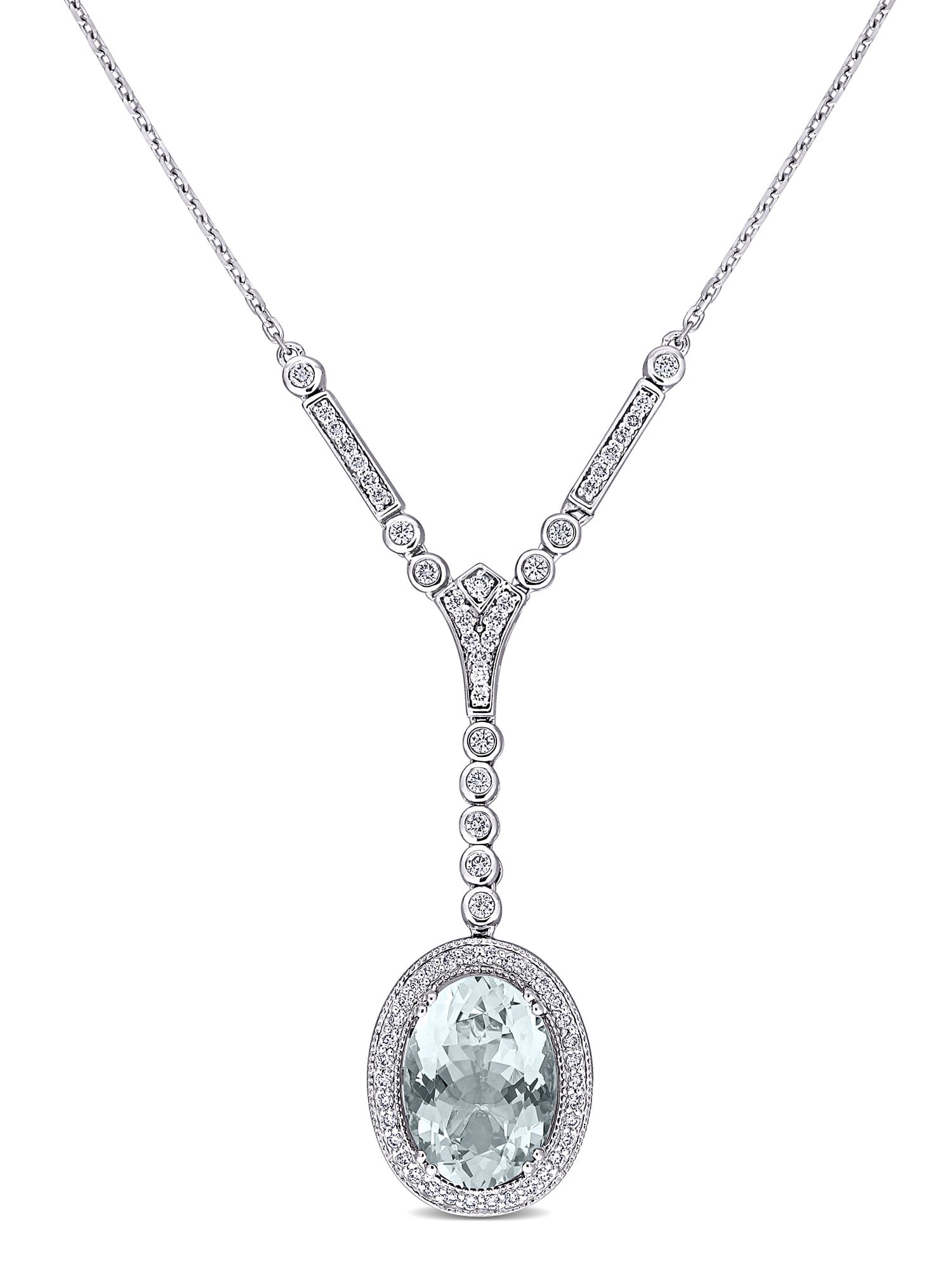 Super Jeweler Women Accessories Jewelry Necklaces 4 g 1 Carat Curve Style Journey Diamond Pendant Necklace in 14k 