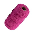 thumbnail image 4 of Cuerda de algodón hecha a mano, 3 mm de diámetro, de un solo color, tejidas para manualidades, cuerdas de 100 m, rosa roja 1 Rollo sidaley HA5320-03B, 4 of 6