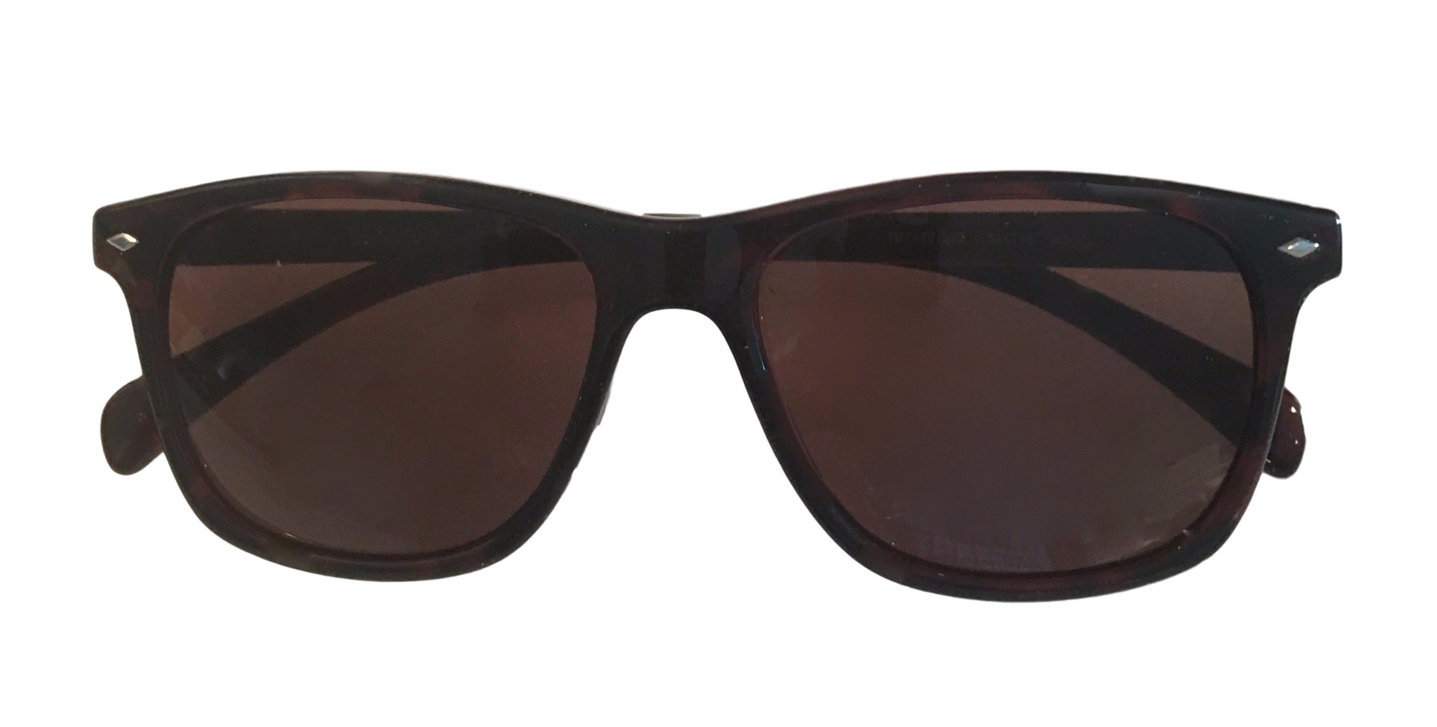 Timberland Plastic Men's Square Sunglasses, Dark Brown
