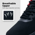 thumbnail image 3 of B BESUNEW Men's Athletic Running Shoes Lightweight Breathable Tennis Walking Sneakers for Gym Jogging Sports US 7-13, 3 of 14