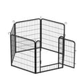 thumbnail image 6 of Pet Pens & Hutches 6 Panels Heavy Duty Metal Playpen with door,31.7"H Dog Fence Pet Exercise Pen for Outdoor, Indoor,Dog Pens, 6 of 10