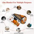 thumbnail image 5 of Thanksgiving Fall Fleece Throw Blanket for Couch, Truck Pumpkin Maple Tree Wood Grain Microfiber Flannel Blanket for All Season, Lightweight Soft Throw Blankets for Bedroom, Living Room, 60"x80", 5 of 6