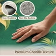 thumbnail image 6 of ODIKA 9'x12' Washable Area Rug Palm Leaf Botanical Chinoiserie Garden With Tropical Trellis Border for Great Room, Indoor Concept, Large Living Low Pile, Flatwoven, 6 of 7