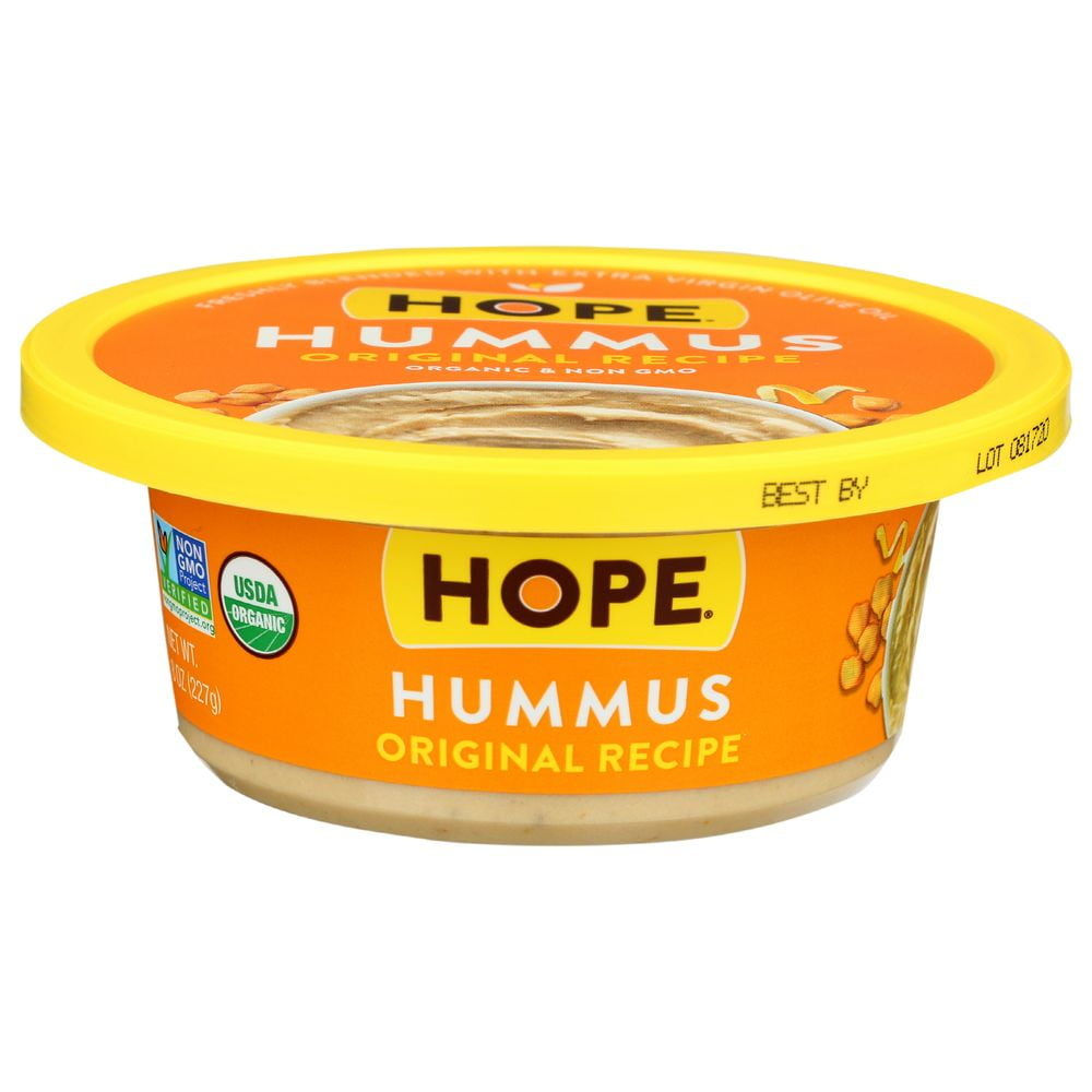 Hope Hummus Organic Original Recipe Hummus, 8 Ounce 8 per case