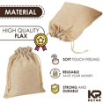 thumbnail image 2 of 24 Pcs Muslin Bags Natural Burlap Bags - Reusable Burlap Gift Bags With Drawstring Jewelry Burlap Sack Medium - Burlap And Lace Wedding Favor Bags For, 2 of 3