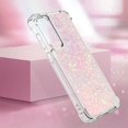 thumbnail image 6 of Slim Fit Phone Case for Samsung Galaxy S23 FE, Glitter Liquid Quicksand Effect Silicone Soft TPU Case with Camera Lens and Screen Protection Case for Galaxy S23 FE,LSWT Pink, 6 of 7