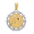 thumbnail image 1 of Pendentif de Baptême Plaqué Rhodium 14K Or Jaune Plaqué Rhodium, 1 of 2