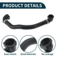 thumbnail image 4 of Unique Bargains Radiator Hose Heater Hose Radiator Outlet Hose Pipe No.64219308346 for BMW 530e 2018-2020 2.0L Electric/Gas Rubber Coolant Pipe Black 1 Pc, 4 of 6