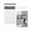 Grey, variant on Orange Waterproof Stone Paper Shower Notepad with Pencil and Holder, 100 Writable Pages