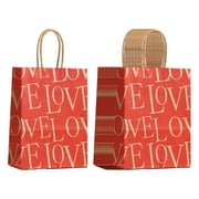 GUOOL 12x Valentine's Day Gift Bag, Valentines Candy Bags, Romantic Valentines Day Party Favor Bags, for Birthday Anniversary Party A