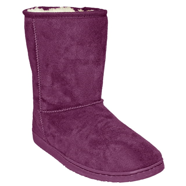 Bottes en Microfibre Dawgs pour Femmes de 9 Po Prune Taille 7