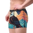 thumbnail image 2 of Pofeuu Cartoon Iceberg Bald Eagle Print Men’s Boxer Briefs, Moisture-Wicking Underwear, Regular,Trunk-X-Large, 2 of 5